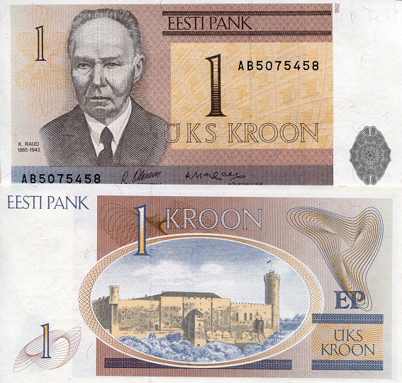 1 kroon  (90) UNC Banknote