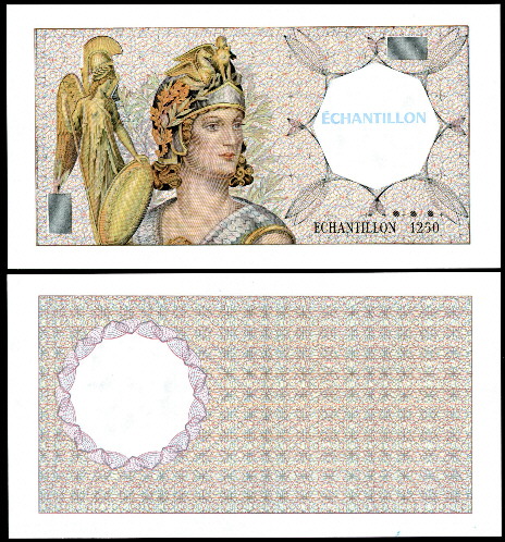 200 (francs)  (90) UNC Banknote