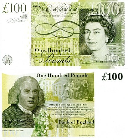 100 Pounds  (90) UNC Banknote