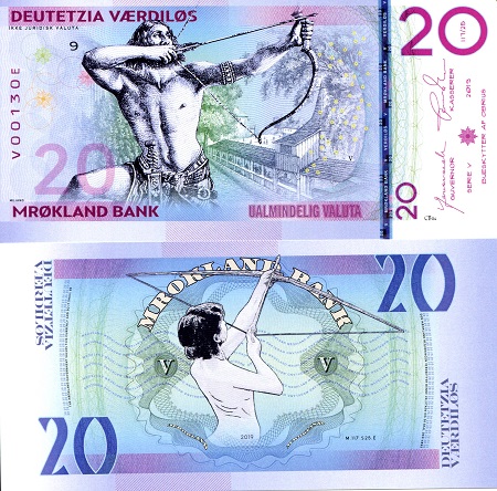 20 vaerdilos  (90) UNC Banknote