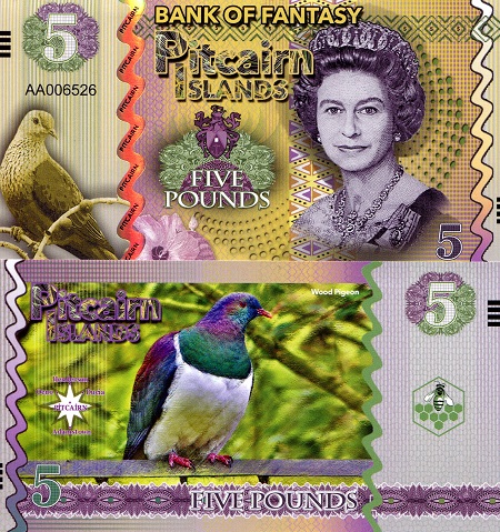 5 Pounds  (90) UNC Banknote