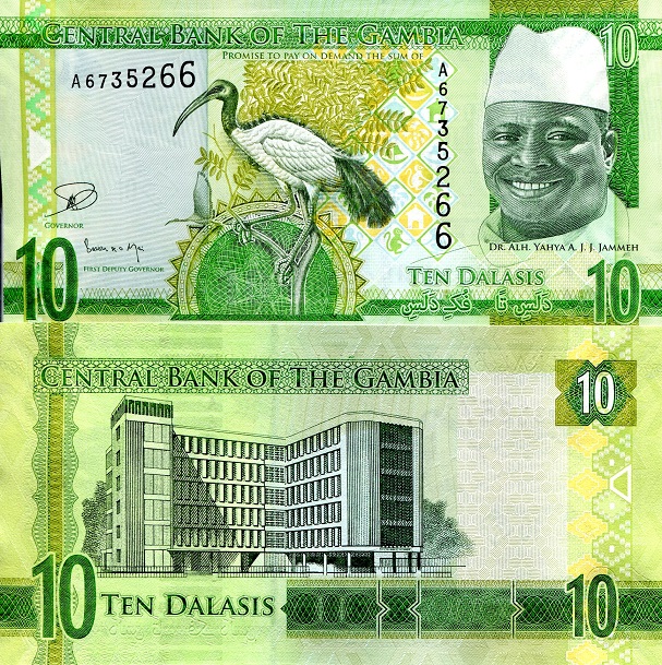 10 dalasis  (90) UNC Banknote