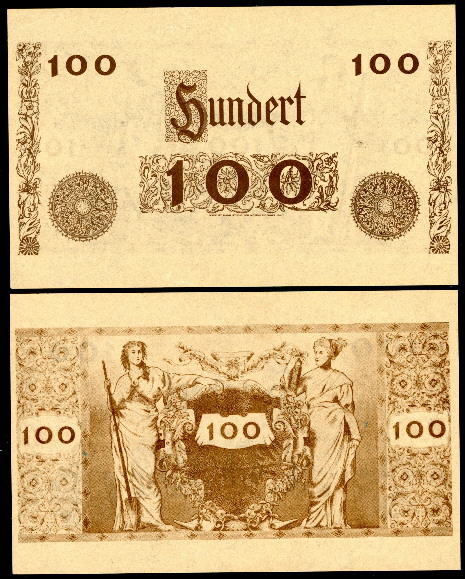100 (marks)  (70) EF Banknote