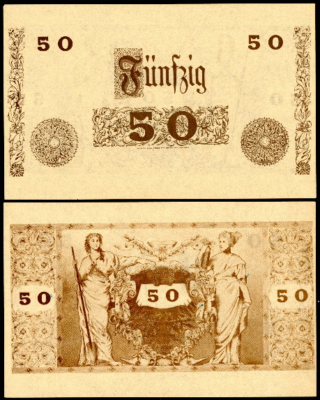 50 (marks)  (70) EF Banknote