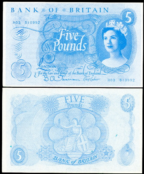 5 pounds  (80) AU Banknote