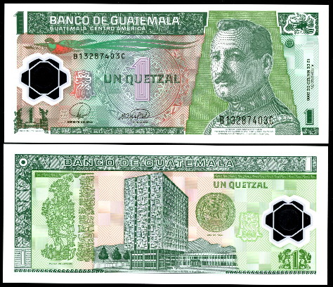 1 quetzal  (90) UNC Banknote
