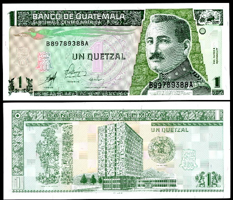 1 quetzal  (90) UNC Banknote