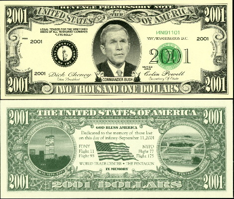 2001 dollars  (90) UNC Banknote