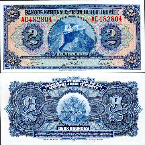 2 gourdes  (90) UNC Banknote