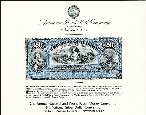 20 Dollars  (90) UNC Banknote