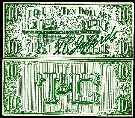 10 dollars  (70) EF Banknote