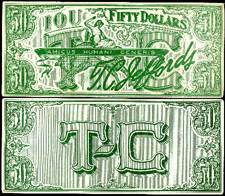 50 dollars  (70) EF Banknote
