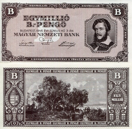 1,000,000 B-pengo  (85) AU-UNC Banknote