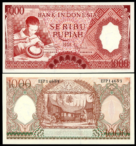 1000 rupiah  (90) UNC Banknote