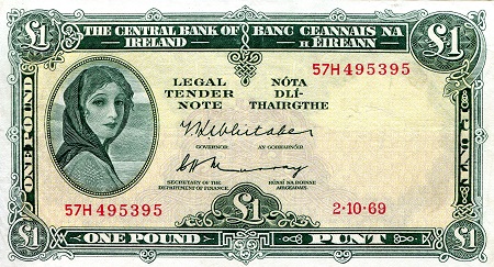 1 pound  (60) VF Banknote