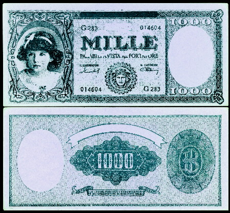 1000 (Lire)  (70) EF Banknote