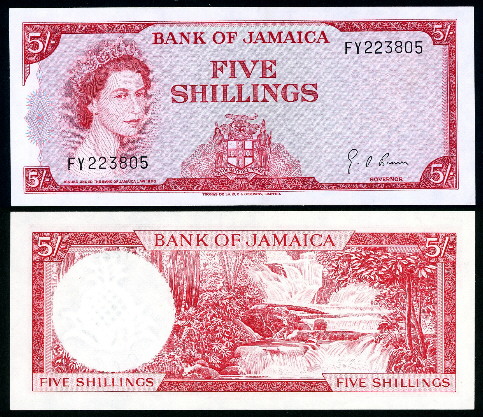 5 shillings  (65) VF-EF Banknote