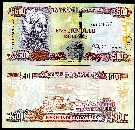 500 dollars  (90) UNC Banknote