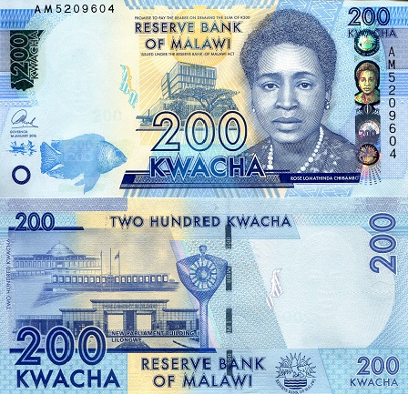 200 Kwacha  (90) UNC Banknote