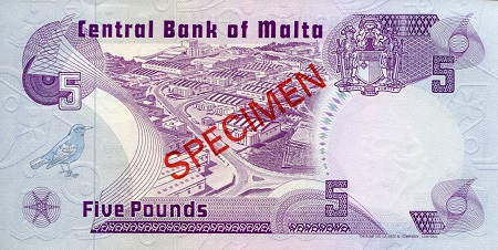 5 Liri  (90) UNC Banknote