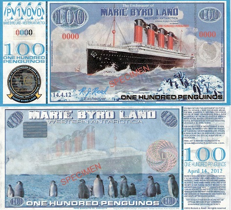 100 Penguino  (90) UNC Banknote