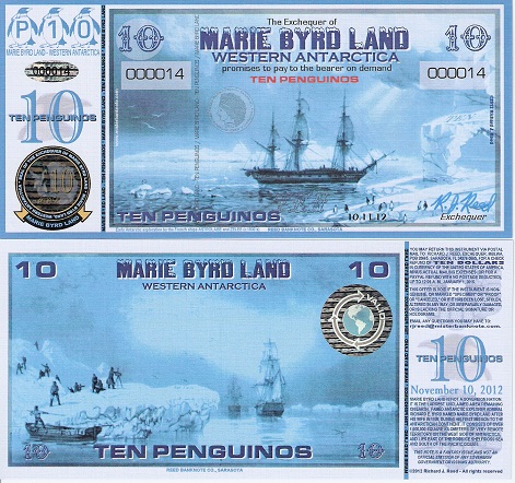 10 Penguino  (90) UNC Banknote