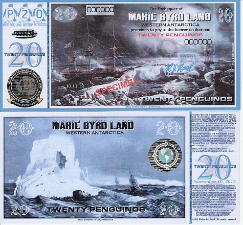 20 Penguino  (90) UNC Banknote