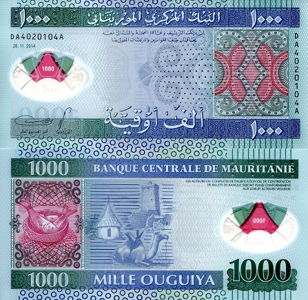 1000 ouguiya  (90) UNC Banknote