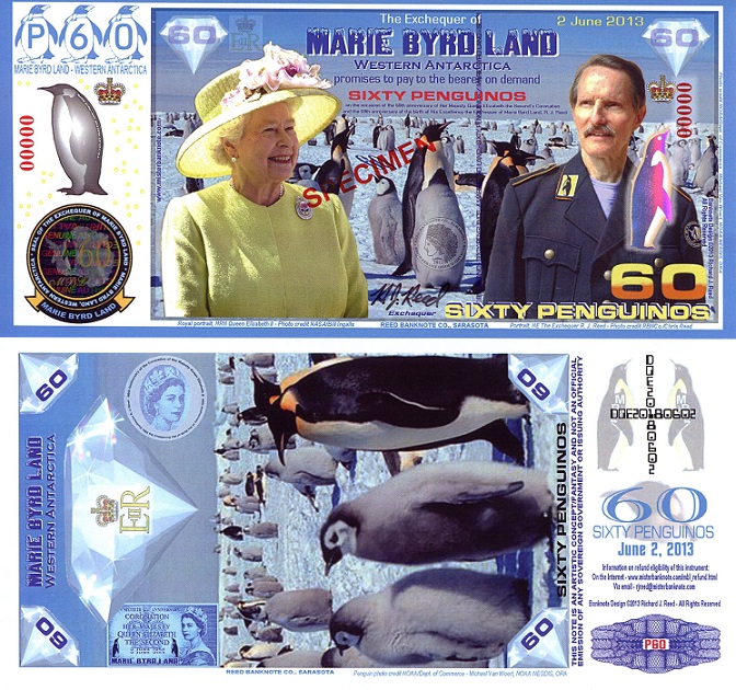 60 Penguino  (90) UNC Banknote