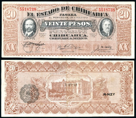 20 pesos  (55) F-VF Banknote