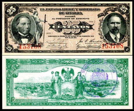 25 centavos  (90) UNC Banknote