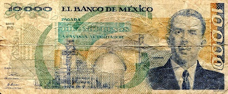 10,000 pesos  (60) VF Banknote