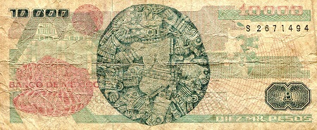 10,000 pesos  (60) VF Banknote