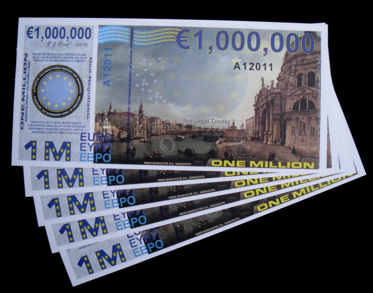 1,000,000 Euro  (90) UNC Banknote