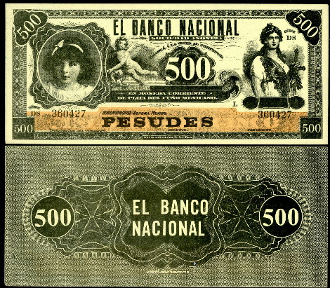 500 pesudes  (70) EF Banknote