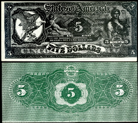 5 dollars  (70) EF Banknote