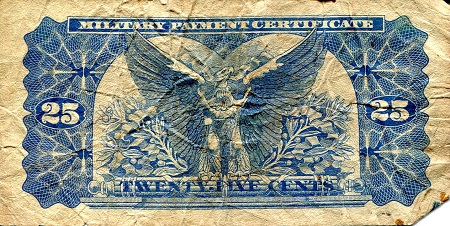 25 cents  (50) F Banknote
