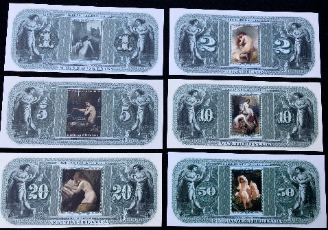 1-50 nuudinara  (90) UNC Banknote