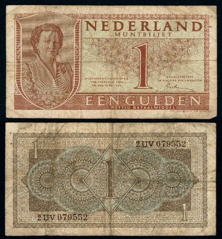 1 gulden  (40) VG Banknote