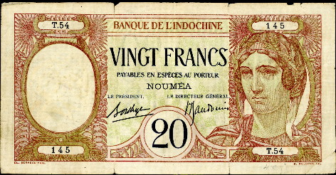 20 francs  (40) VG Banknote