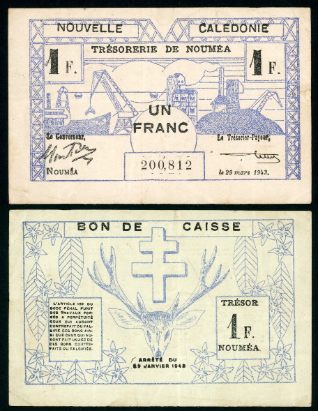 1 franc  (60) VF Banknote