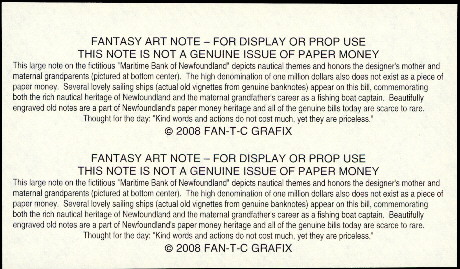 1,000,000 dollars  (90) UNC Banknote