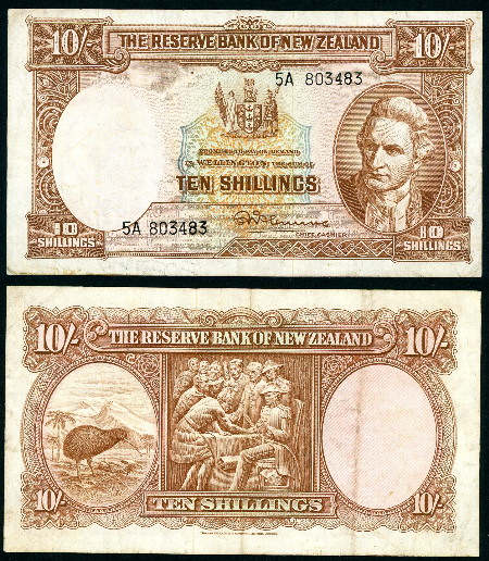 10 shillings  (60) VF Banknote
