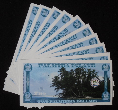 2 Palmyrian dollars  (90) UNC Banknote