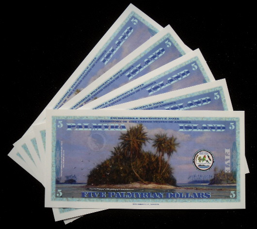 5 Palmyrian dollars  (90) UNC Banknote