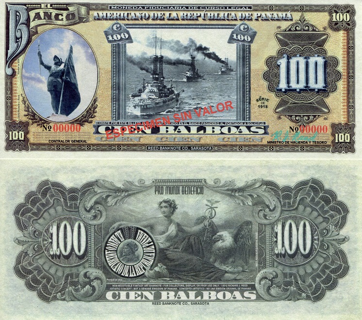 100 balboas  (90) UNC Banknote