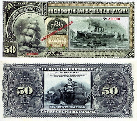 50 balboas  (90) UNC Banknote