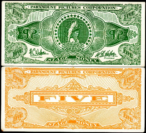 5 (dollars)  (70) EF Banknote