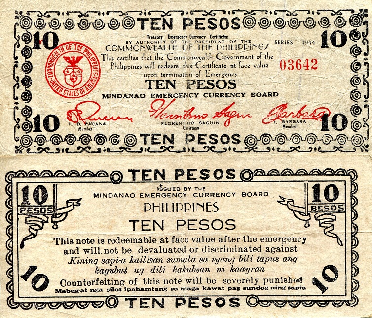 10 pesos  (50) F Banknote