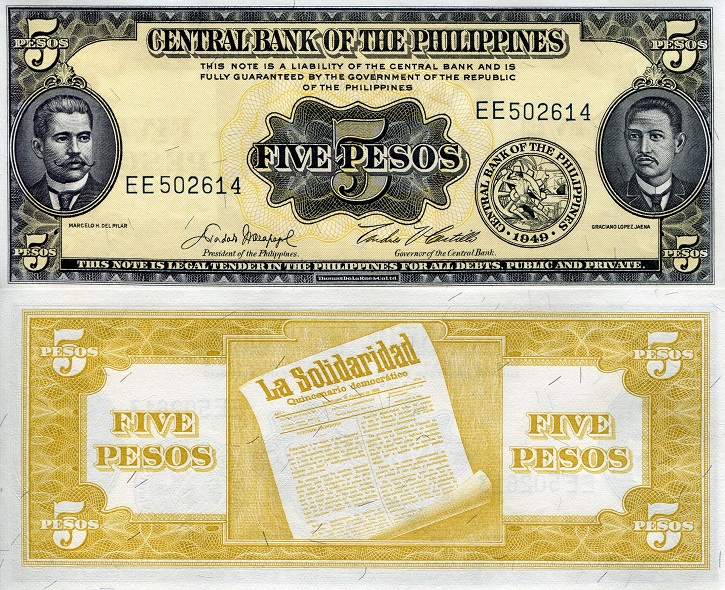 5 pesos  (90) UNC Banknote